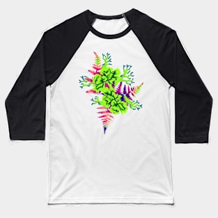 Coral Carnation - Green/Purple Baseball T-Shirt